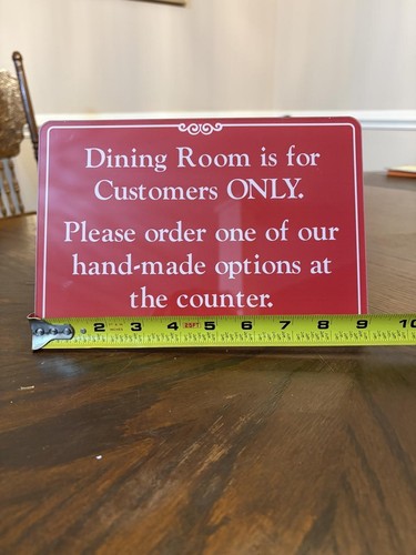Red dining room customer only - dining,